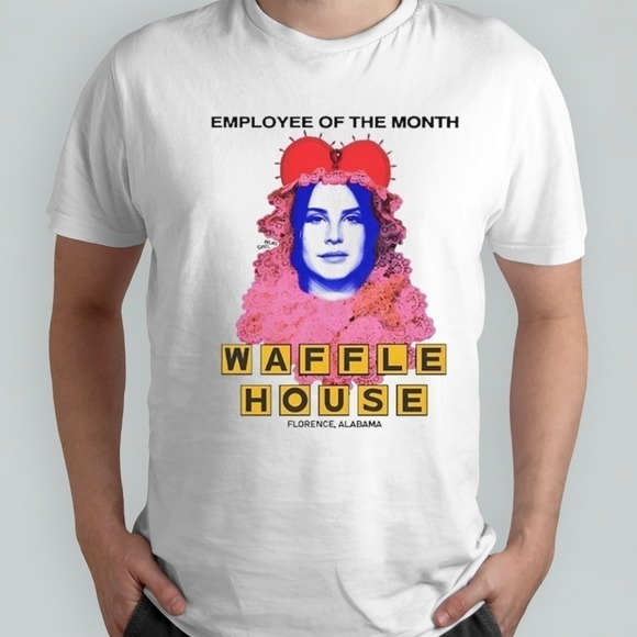 Lana Del Rey Employee Of The Month Waffle House Sihrt 1 - Picture 1 of 4